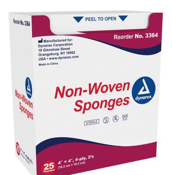 Non-Woven Sponge Sterile 2's, 4