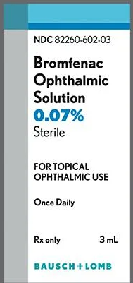 Bromfenac Ophthalmic Sol 0.07% 3mL- Bausch