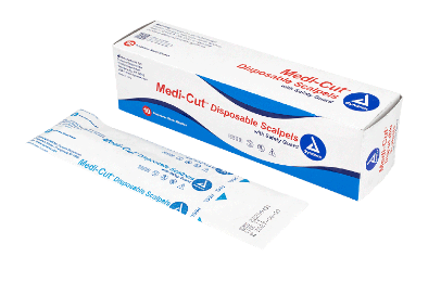 Medi-Cut Scalpels Disposable Sterile #20, 10/bx - dynarex