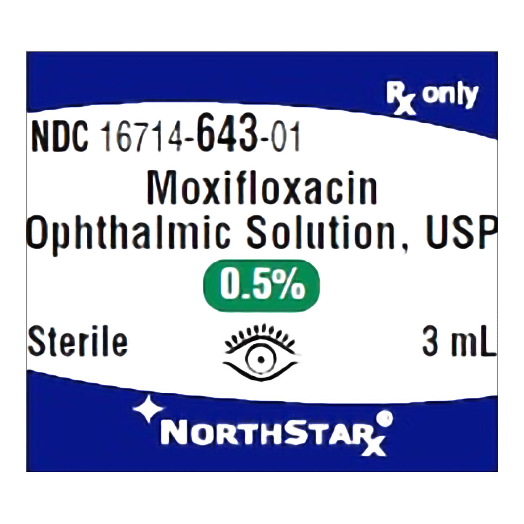 Moxifloxacin Ophthalmic Solution, 0.5%, 3mL - NorthStar