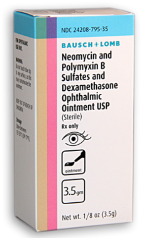 Neomycin Sulfate, Polymyxin B Sulfate, And Dexamethasone 3.5g - Bausch
