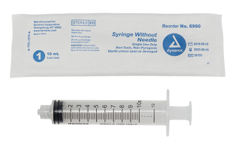 Syringe - Leur Lock 3cc w/o Needle, 100/case - dynarex