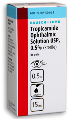 Tropicamide Ophthalmic Solution USP, 0.5%, 15mL - Bausch