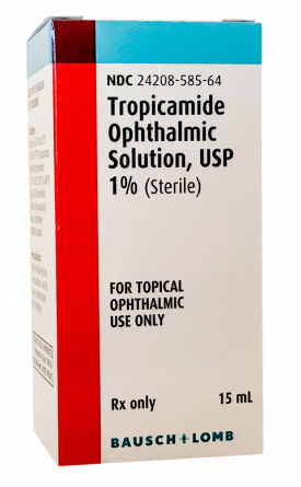 Tropicamide Ophthalmic Solution 1%,15mL  - Bausch