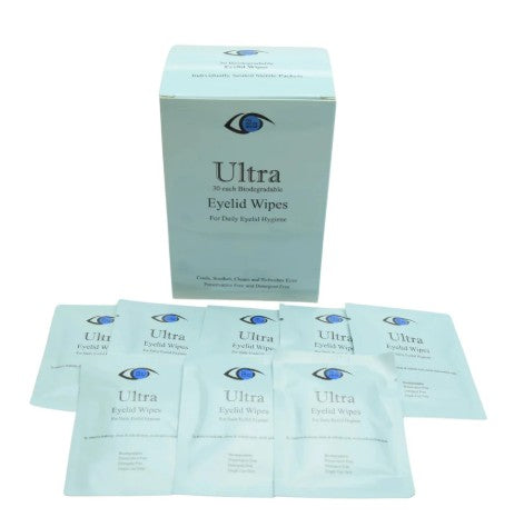 Ultra Eyelid Wipes Preservative / Detergent Free 30ct, The Eye Doctor