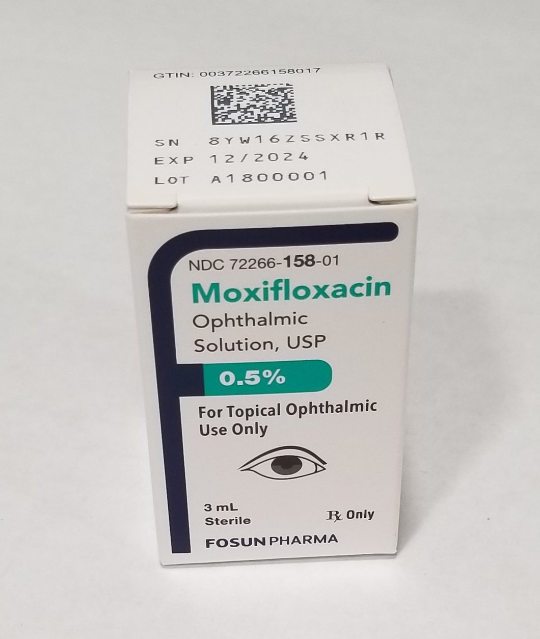 Moxifloxacin Ophthalmic Solution, 0.5%, 3mL - Fosun