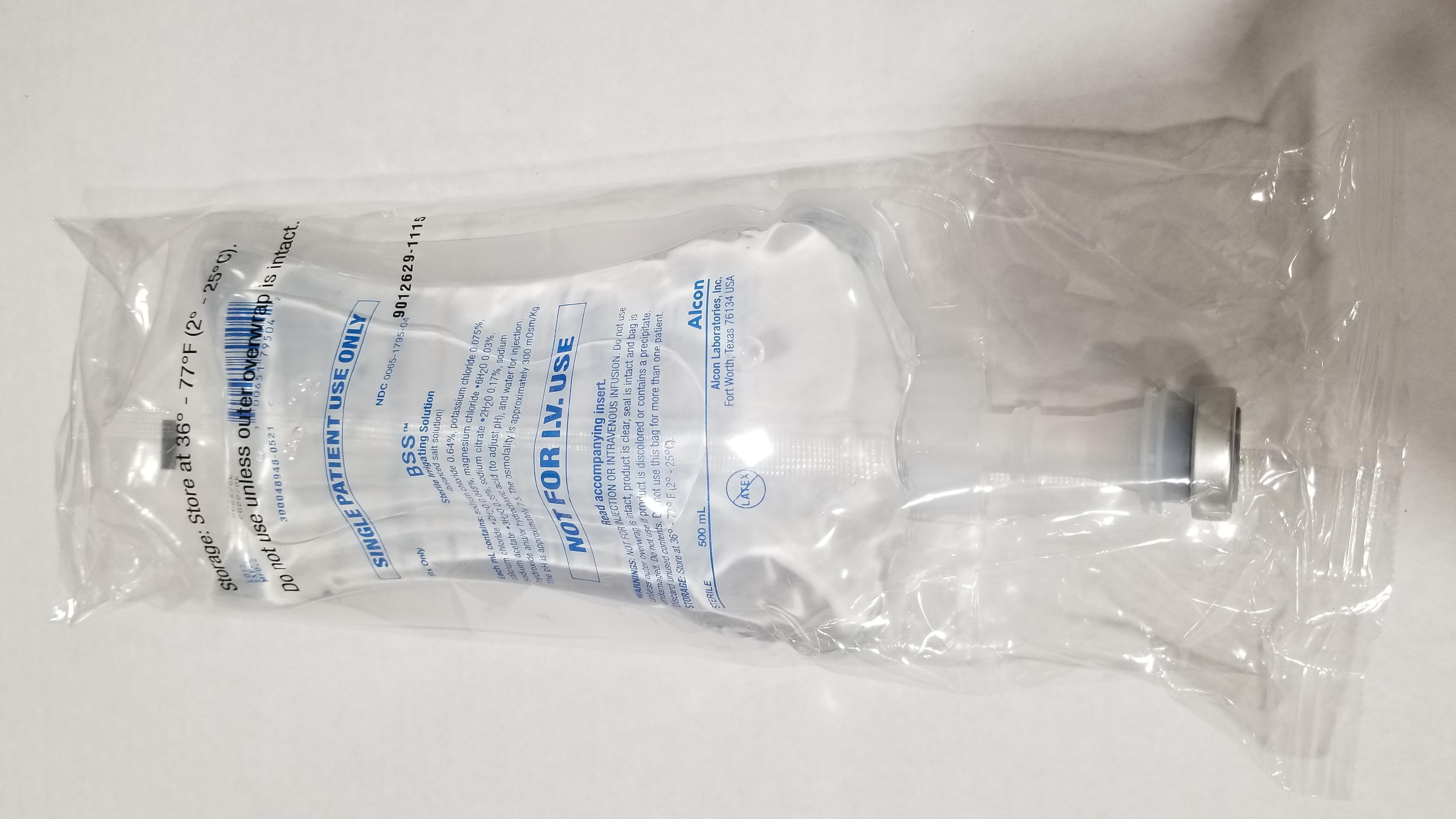 BSS Solution, Flexible Bag 500mL – My Medical Supply Company