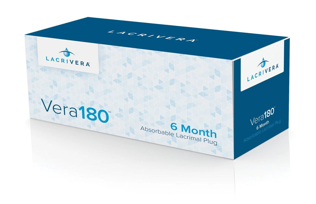 Vera 180, Absorbable Lacrimal Plug, 6-month, 0.4mm, 20/bx (10 Pair) - Lacrivera