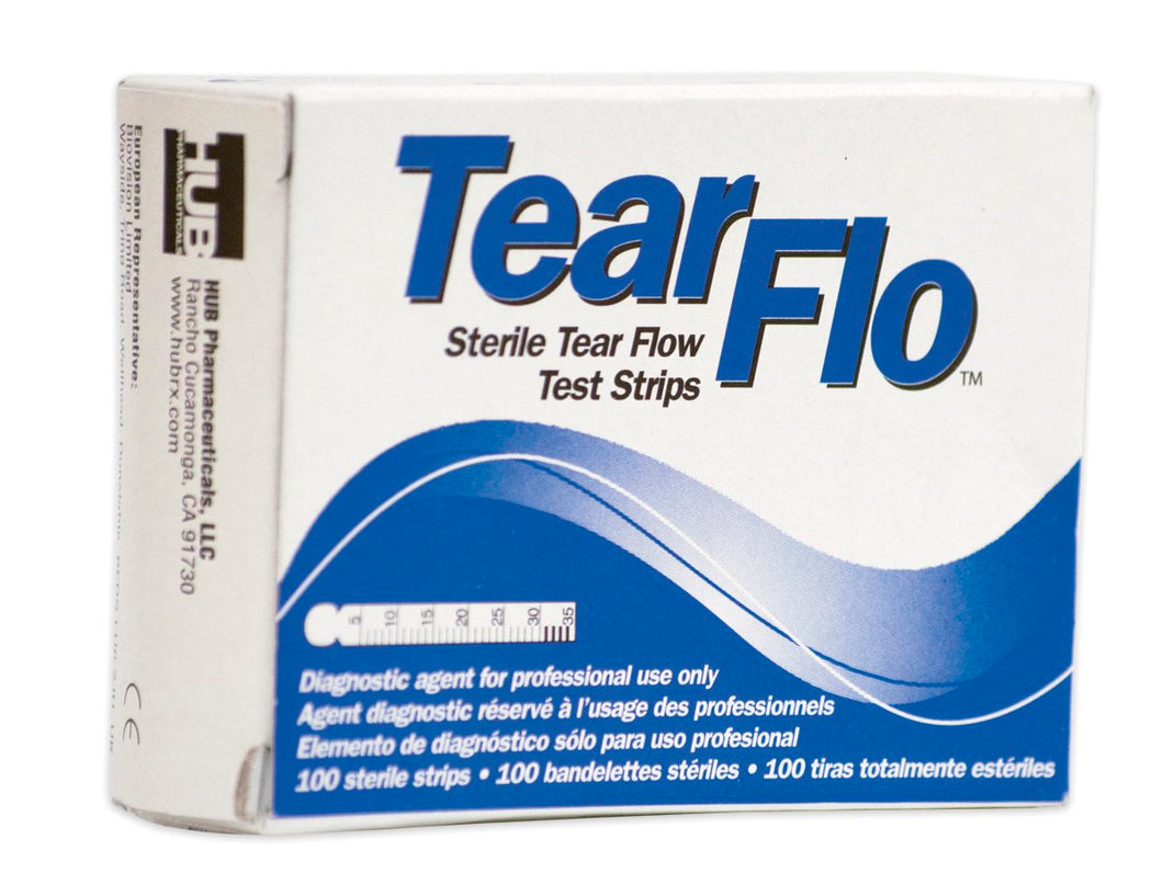 Tear Flo Sterile Test Strips, 100/box - Hub Pharmaceuticals