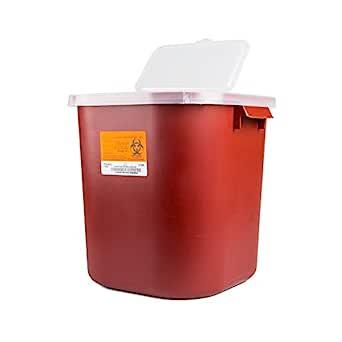Sharps container, 8qt, red - Medegen Medical Products