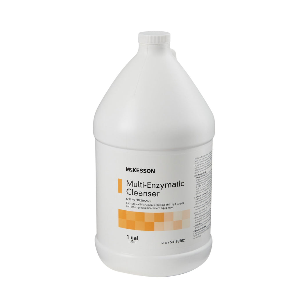 Multi-Enzymatic Instrument Detergent McKesson Liquid 1 gal. Jug Spring Fresh Scent