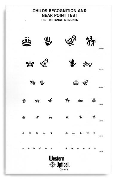 Child's Visual Acuity Test Card