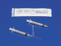 Syringe with Hypodermic Needle Monoject 3 mL 20g x 1