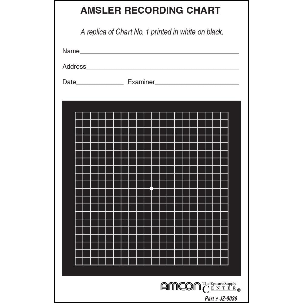 Reversed Grid Amsler Recording Pad - 50 sheets - 5.5