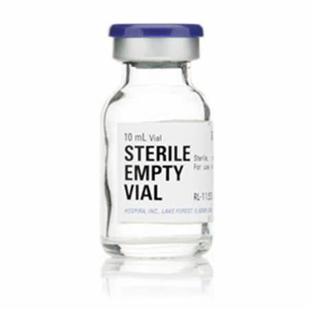 Empty Vial, Sterile, Clear Glass, 10mL, 25pk - APP *Non-Stock Item*