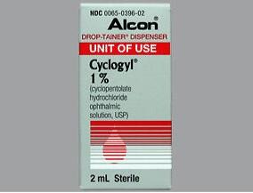 Cyclogyl 1%, 2ml, Cyclopentolate HCL Ophthalmic Solution - Alcon