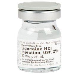 Lidocaine HCL, SDV, 2% 20mg/mL 5mL bottle - HealthFirst