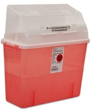 Shaprs Container, 5QT H Style Red w/lid - Arkray Assure