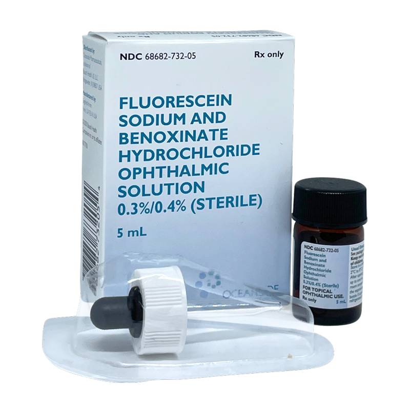 Fluorescein Sodium Benoxinate HCL Ophthalmic Solution 0.3%/0.4%, 5mL - Oceanside