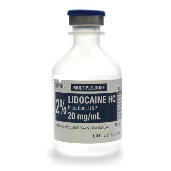 Lidocaine HCL 2% Injection 50mL - Hospira