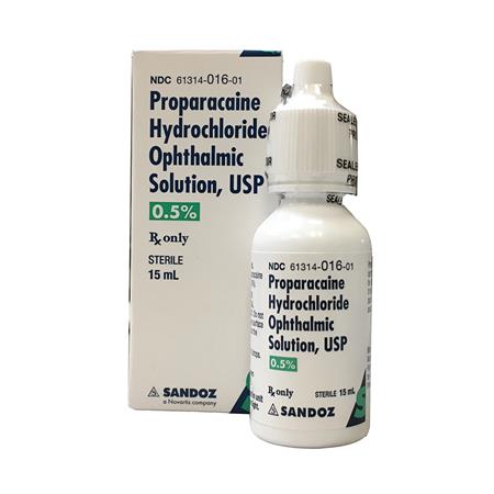Proparacaine HCL Ophthalmic Solution 0.5%, 15mL - Sandoz