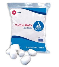 Load image into Gallery viewer, Non-Sterile Cotton Balls, Large 1000/bx - dynarex

