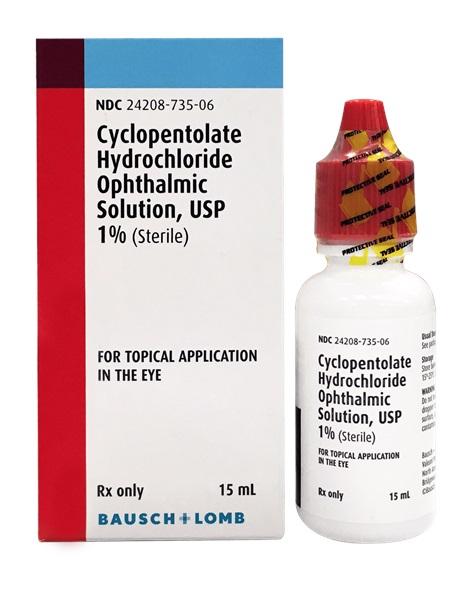 Cyclopentolate HCI Ophthalmic Sol 1% 15mL - Bausch