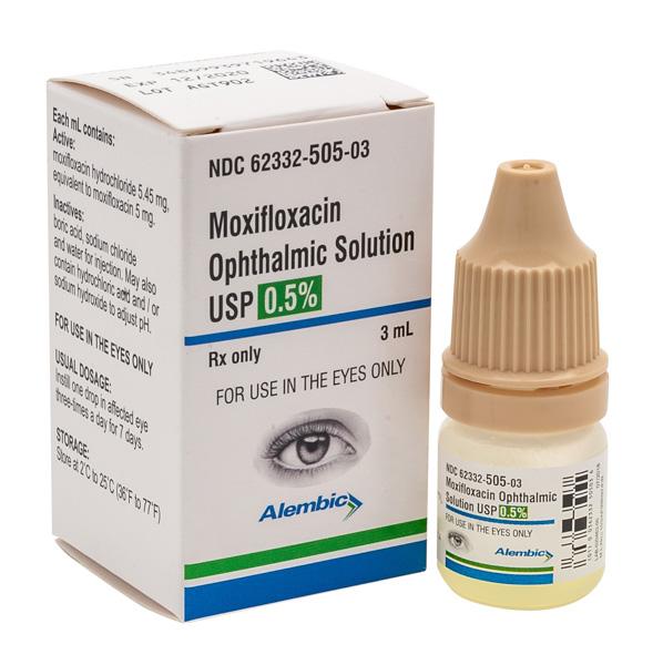 Moxifloxacin Ophthalmic Solution, 0.5%, 3mL - Alembic