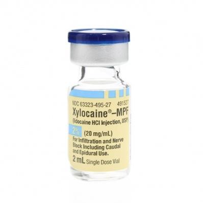 Xylocaine SDV PF 2% 2mL, 25/box - Fresenius USA