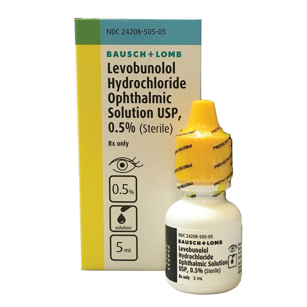 Levobunolol hcl Ophthalmic Solution 0.5%, 5mL - Bausch