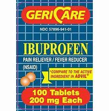 Ibuprofen 200mg tablets, 100ct bottle - Gerri Care