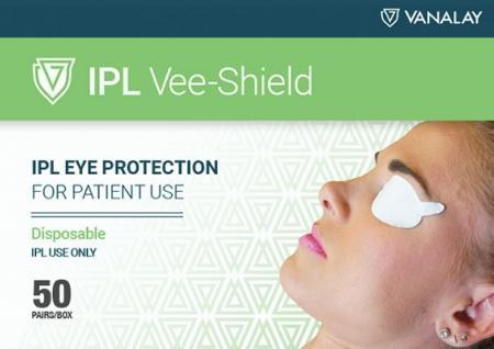 Eye Shield IPL Vee-Shield White 50/Bx - Vanalay