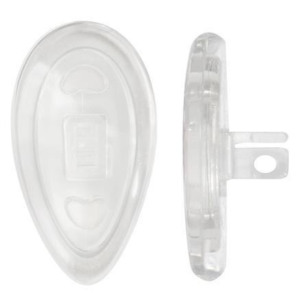 Nose Pad 15mm, Teardrop, Silicone, Duo Pad, 25pr - Optisource