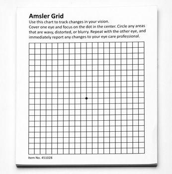 Amsler Grid Recording Pad, 50 Sheets- Rj's