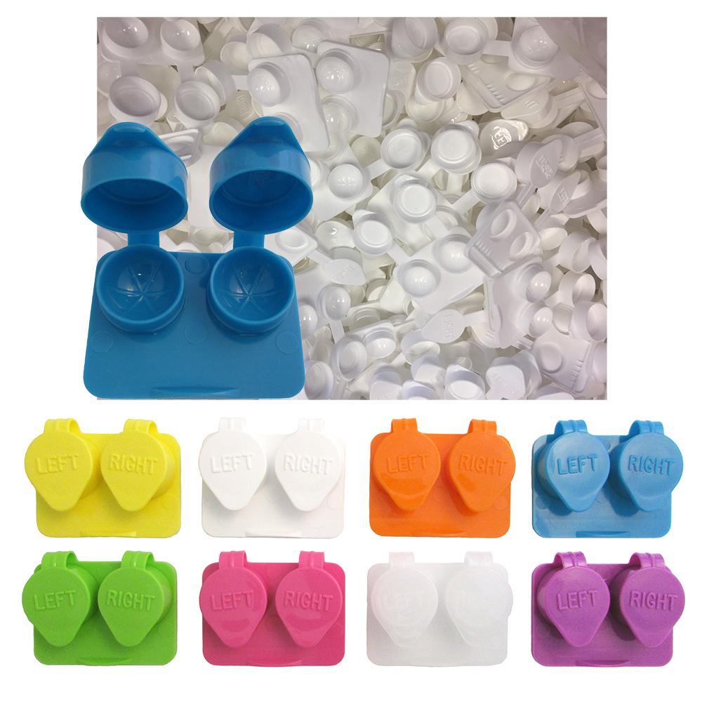 Contact lens cases (Ribbed Extra deep) Flat pack, multi- 100/bag