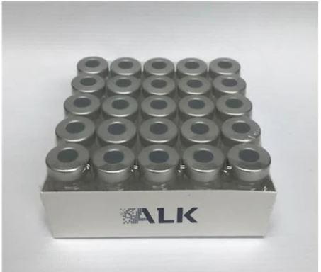 Vial, Empty, Sterile, Silver top, 5ml 20mm, 25/pk- ALK Laboratories