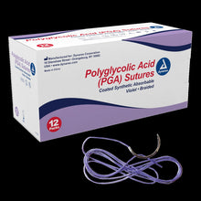 Load image into Gallery viewer, Braided (PGA) Sutures-Absorbable-Synthetic, Violet, 5-0, C3 Needle, 18&quot; - 12/box
