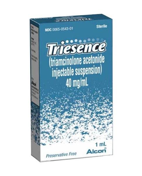 Triesence Triamcinolone Acetonide, Preservative Free 40 mg / mL Injection Single Use Vial 1 mL - Alcon