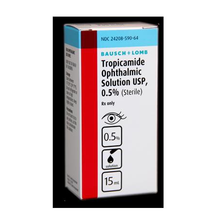Tropicamide Ophthalmic Solution USP, 0.5%, 15mL - Bausch