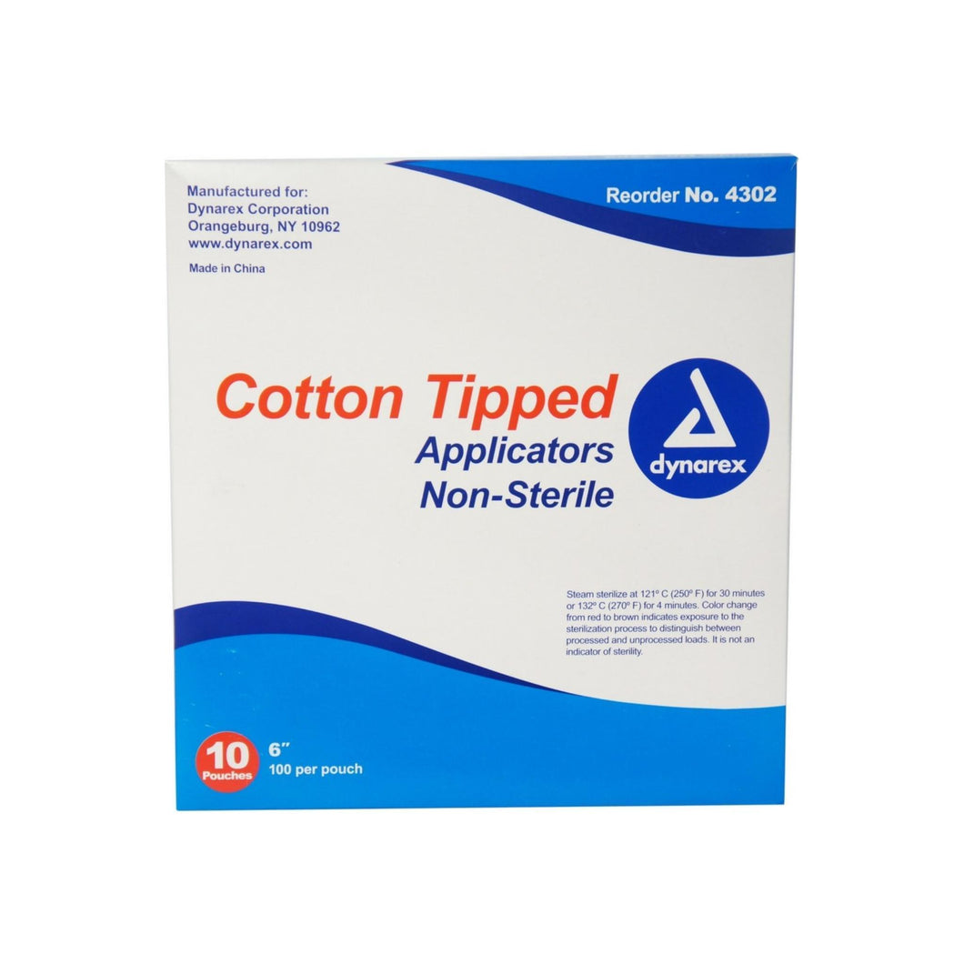 Cotton Tipped Wood Applicators Non-Sterile 6