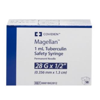Tuberculin Syringe with Needle Magellan, 1mL 28G 1/2 inch