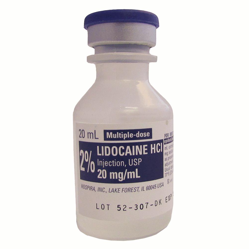 Lidocaine HCL 2% Injection MDV 20mL - Hospira