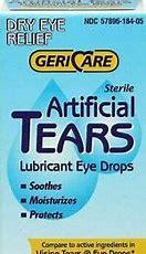 Artificial Tears, Lubricant Eye Drops, 0.5oz - Gericare