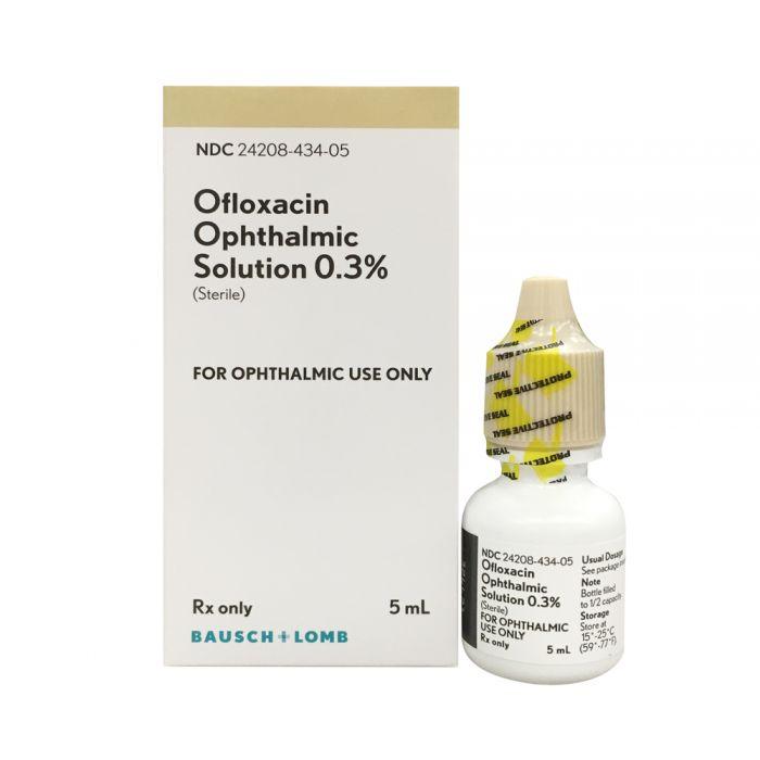 Ofloxacin Ophthalmic Solution 0.3% 5mL - Bausch – My Medical Supply Company