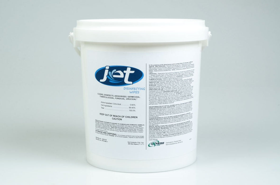 Jet Disinfecting Wipes 350/can - Express Chem