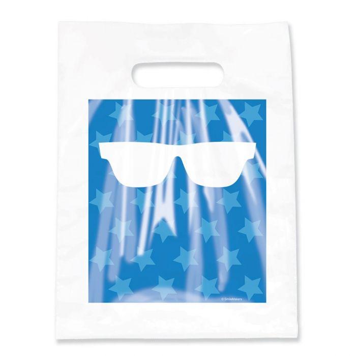 Blue Stars & Glasses Bags 100/pack