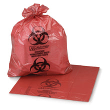 Load image into Gallery viewer, Bag, Biohazard, Red 24 x 24&quot;, 7-10 gal, 250/case-Mckesson
