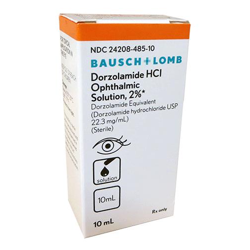 Dorzolamide hcl Ophthalmic Solution 2%, 10mL - Bausch