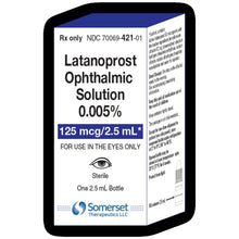 Load image into Gallery viewer, Latanoprost 0.005% Ophthalmic Solution 2.5mL, 3 pack - Somerset
