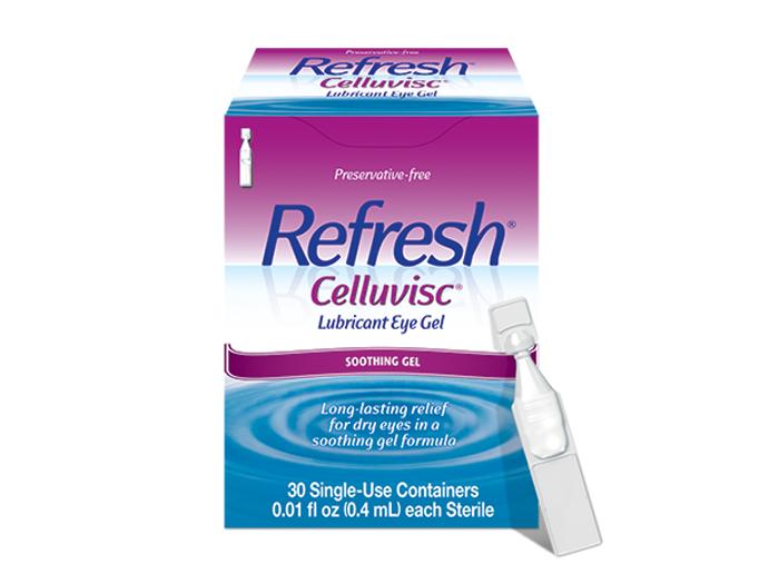 Refresh Celluvisc Lubricant Eye Gel 1% 0.4mL Single Use Ampules - Allergan